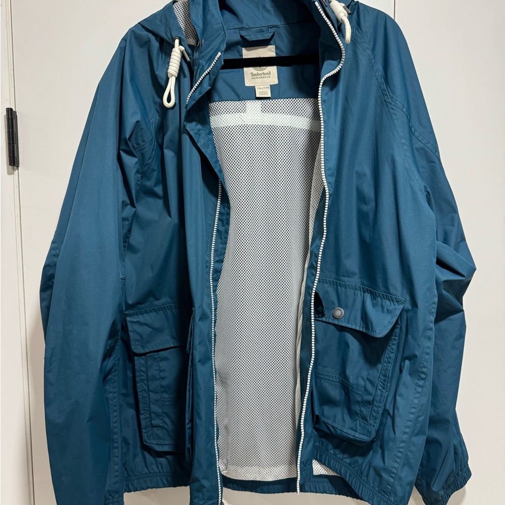 Timberland Men's Hooded Rain Jacket - Picture 2 of 4